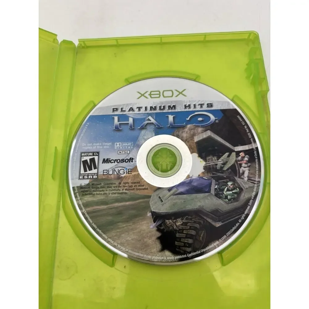 TESTED Halo Platinum Hits (Microsoft Xbox Original, 2003) GAME DISC ONLY Works